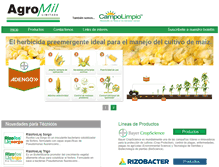 Tablet Screenshot of agromil.com.uy